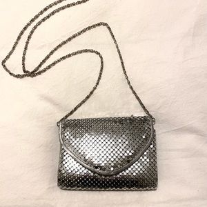 Y2K silver chain mesh mini purse